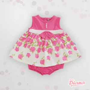 Vestido Algodon Rosa Chicle