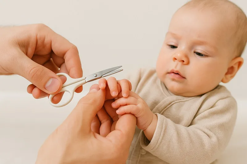 cortar uñas del bebé