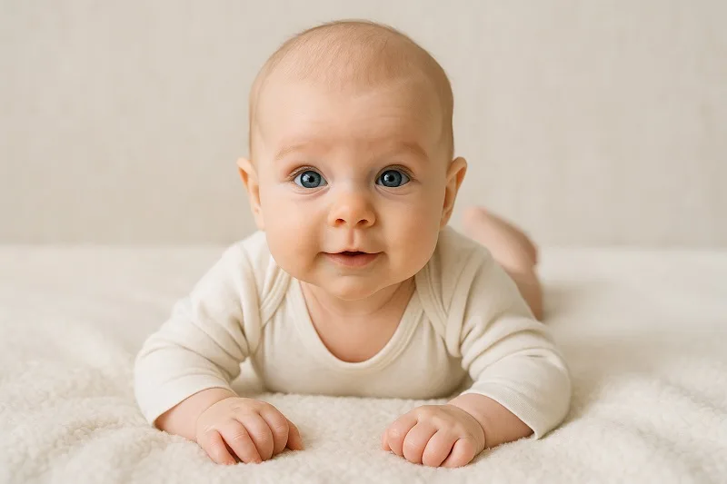 cabeza plana en bebés