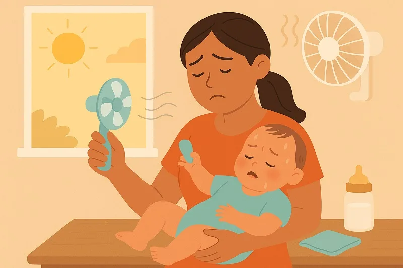 cuidados bebé ola de calor