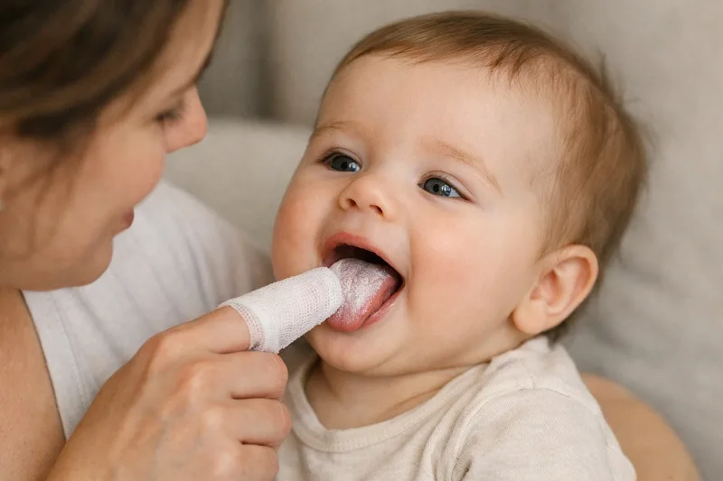 lengua blanca en bebés