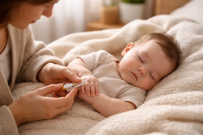 cómo cortar las uñas del bebé
