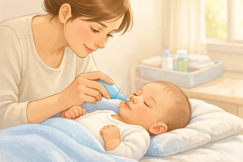 cómo limpiar la nariz del bebé